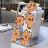 Cartoon Tier Süßes Capybara Handyhülle Für iPhone 16 15 14 13 12 11 Pro Max Mini XS XR X 7 8 Plus Stoßfest Weiche Klare Hülle