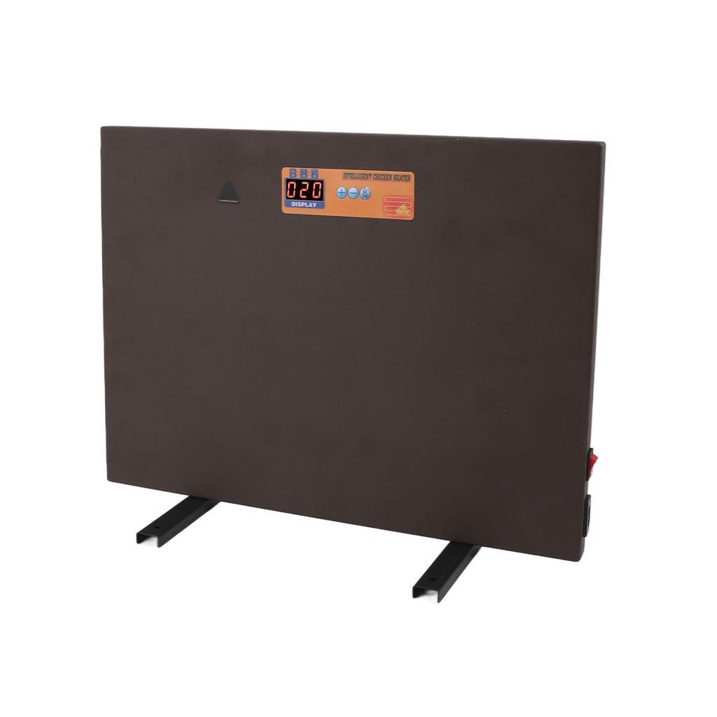 Chicken Coop Heater Brown Manual Control 150W 4 Modes Digital Display Timer Function Anti Dumping