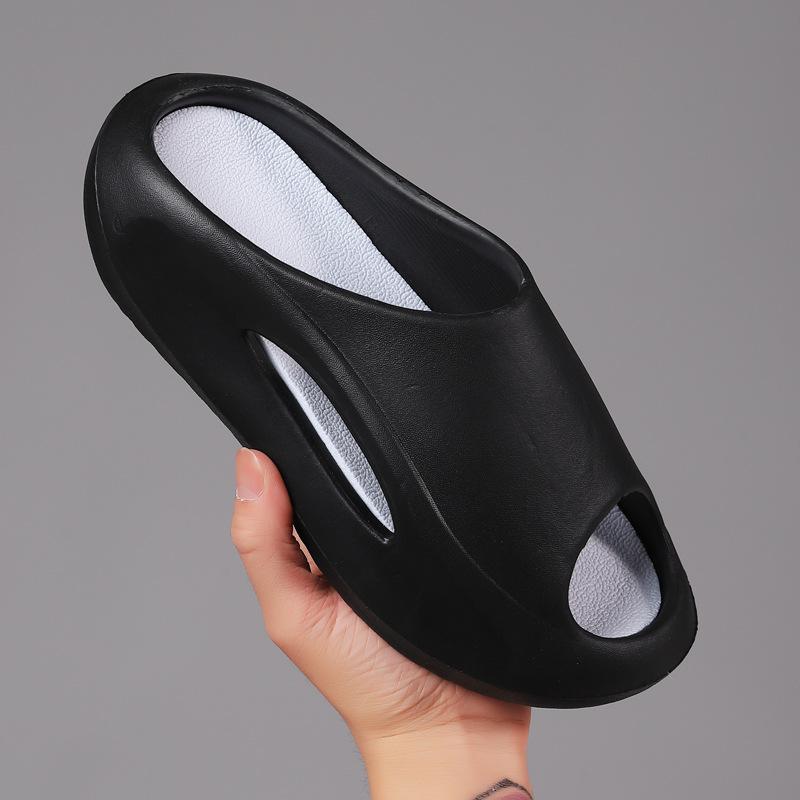 Cross mirror, fashionable and casual one-word drag ultra-light wear-resistant and non-slip outdoor beach couple shoes new X