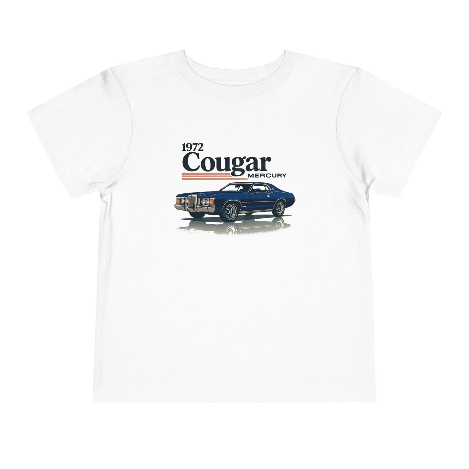 1972 Mercury Cougar Toddler T-Shirt – Classic Muscle Car Graphic Tee XS