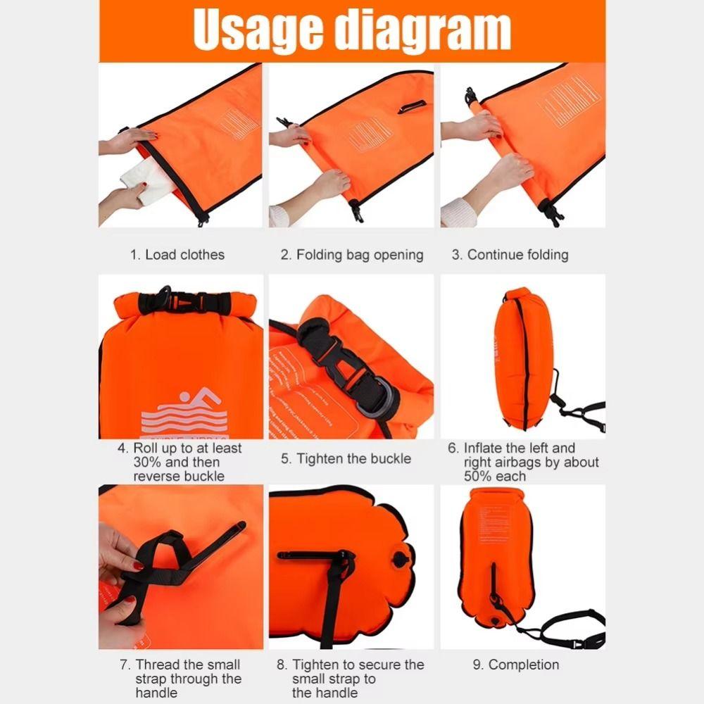With Belt Water Separation Dry Bag Floating Bag Swimming Bag Swimming Waterproof Dry Bag  Swimming