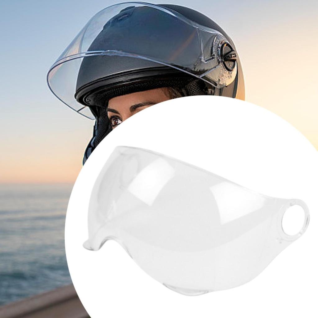 Motorradhelm Visier Linse Universal Halbschalenhelm Windschild Kratzfest Motorrad Zubehör Teile Ersetzt Sanddicht