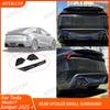 For Tesla New Model Y Juniper 2025 Rear Bumper Spoiler Lip Launch Protection Plate Diffuser ABS Carbon Fiber Cover Accessoris