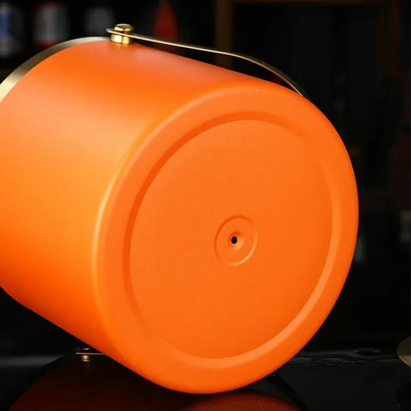 304 2L/3L Stainless Steel Ice Bucket Portable Double Wall Insulated with Lid Hotel Wine Champagne Whiskey Beverage Beer Tools