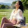 Triple-Hole Desktop Humidifying Fan 100-Speed Adjustment Mini Air Cooler  Outdoor Tent