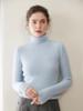 Women's Striped High-Neck Cashmere Sweater: Autumn/Winter Slimming Wool Pullover and Base Layer Knitwear