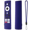 Silicone Case Anti Slip Remote Control Case with Removal Lanyard TV Remote Control Case Cover for Hisense Voice Remote ERF3V90H