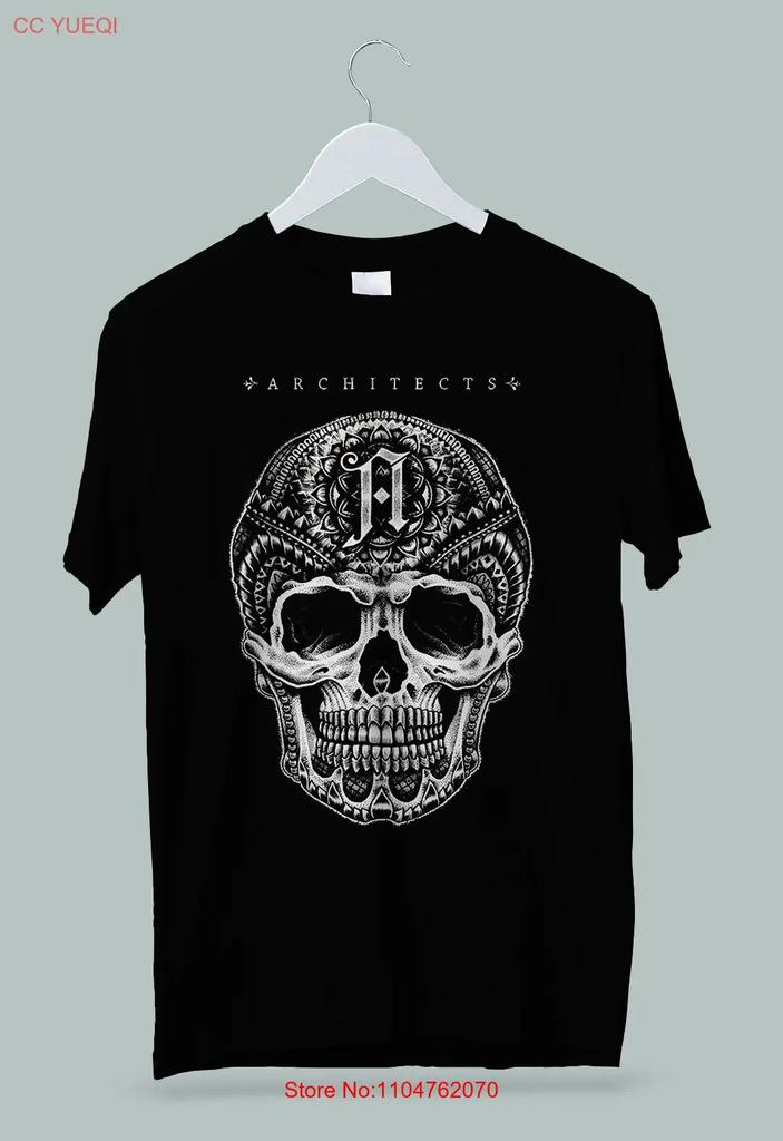 Architects British Metalcore Band Skull T Shirt S 2XL vintage Washed streetwear Versatile Slightly Casual Breathable Unisex