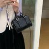 New Korean Versatile Autumn and Winter Niche Retro Black Handbag Versatile Shoulder Bag Crossbody Bag Trendy