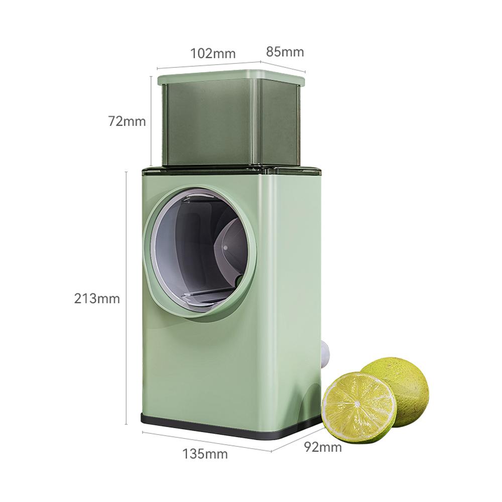 Multifunktionell grönsaksskärare 3 i 1 Rullande Manuell Grönsaks- och Fruktskärare Matrivare Hackare Strimlare Köksredskap