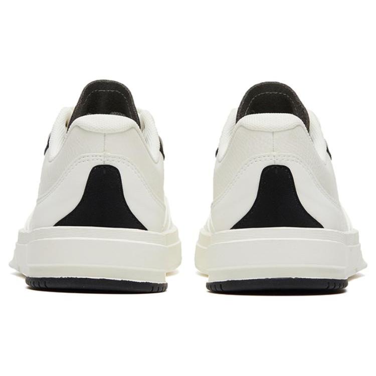 New Anta Life Collection Anti Slip Wear Resistant Low Top Skateboard Shoes Women's Black White 922328011-3
