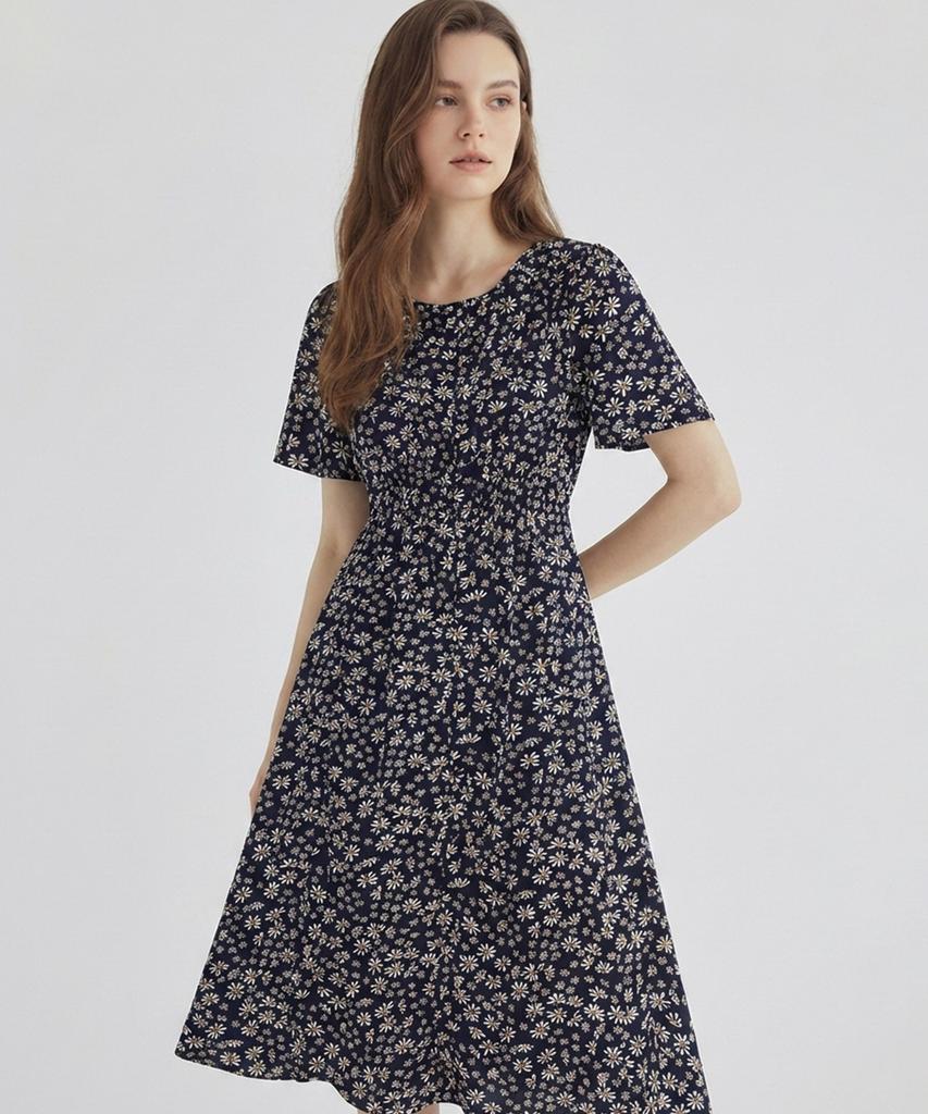MESENSE V-Neck Flower Dress_Mb36Opmd02Z
