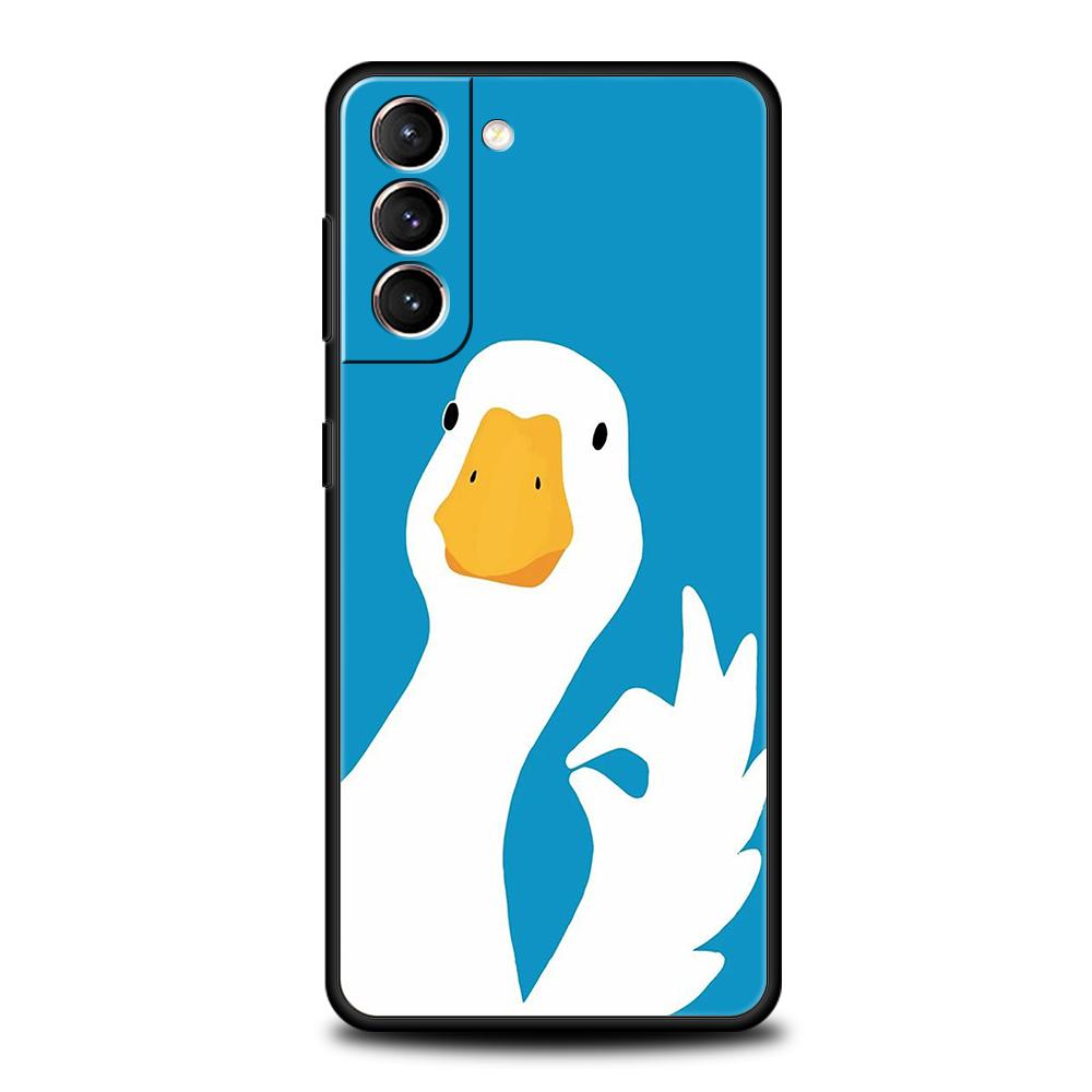 

Милый чехол для телефона с гусем и уткой для Samsung Galaxy S24 S23 S22 S20 S21 FE Ultra S24 S23 S10 S10E S9 S8 Plus 5G Силиконовый корпус samsung s10e
