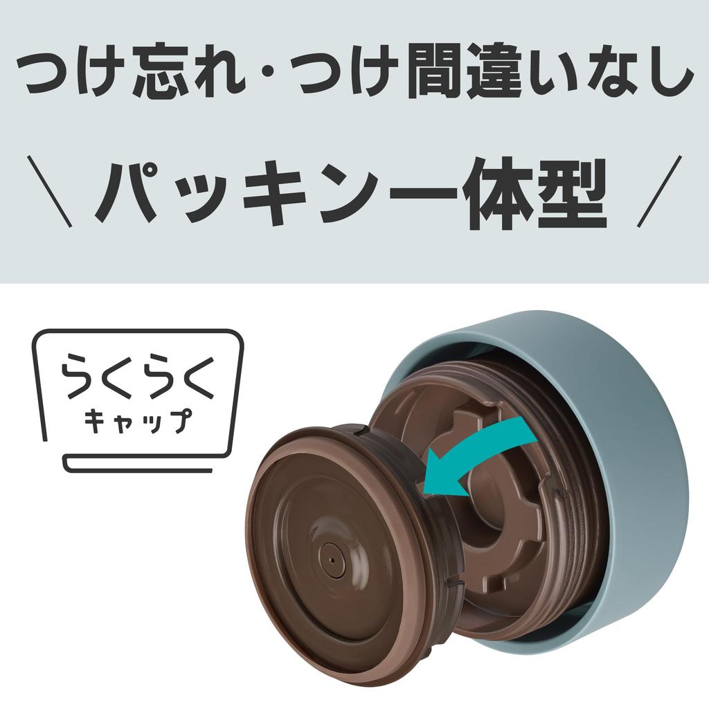 Tiger Isolierflasche (TIGER) Suppenbehälter, 750ml, Isoliert Heiß und Kalt, Leicht, Weite Öffnung, Leicht zu Reinigen, Wolkenblau, MKL-W075AL, Integrierte Dichtung,