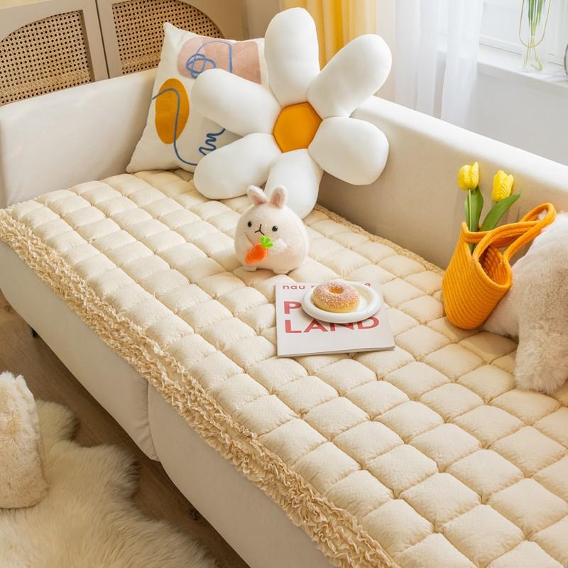 HOOPET Removable Dog Bed Cotton Sofa Cover for Large Dog Mat Winter Warm Cat Bed Pad Washable Dog Cushion Blanket Pet Supplies