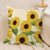 Yellow Printed Cushion Cover Soft Plush Throw Pillow Cover  DoubleSided Decorative Cushion Case  Sofa Bedroom Home Decor