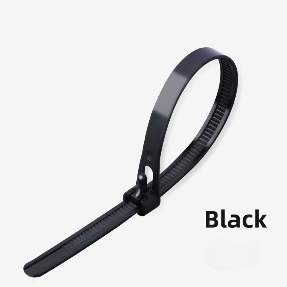 100 PCS Durable Nylon Universal Cable Tie Buckle Multi Purpose Plastic Cable Ties Tool Outdoor Use