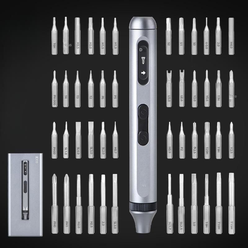 50-in-1 Mute Durable Endurance Rechargeable Large Torque Multifunctional Precision Electric Screwdriver Set