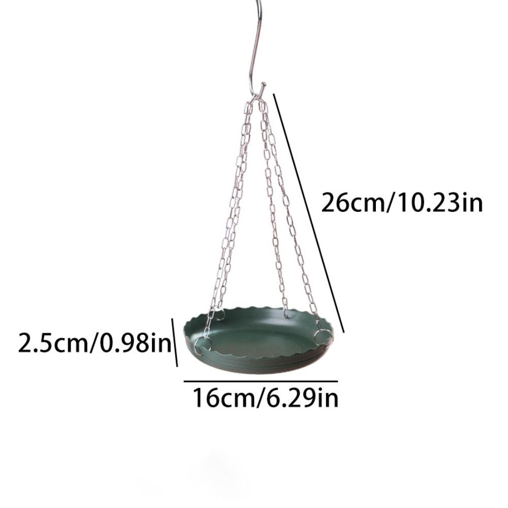 Plastic Bird Feeding Tray with Chain Bird Food Dispenser Outside Bird Tray  Outdoor