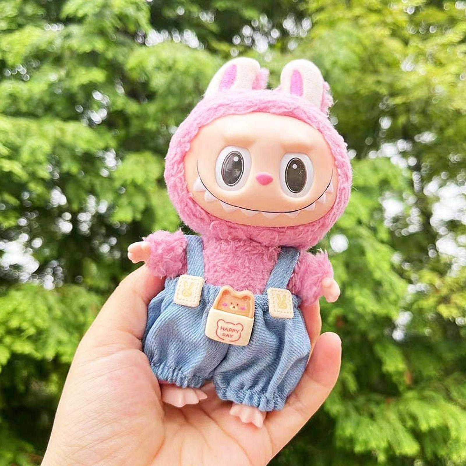 

17 см плюшевая кукольная одежда милый реквизит для фото, плюшевые аксессуары, кукольные наряды happy bear