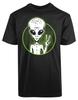 Alien Circle New Men's Shirt Funny Face Humor Short Sleeves Top Tee