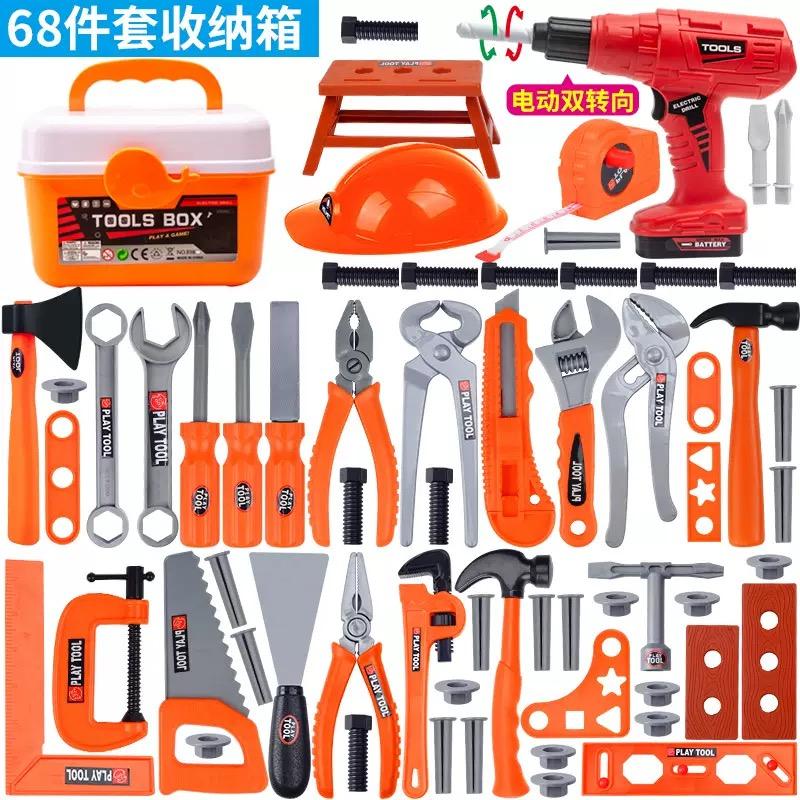 Bestseller Kinderen Reparatie Gereedschapskist Speelgoed Set, Simulatie Bouwgereedschap met Boor, Educatief Doe-alsof Speelgoed Cadeaus voor Jongens