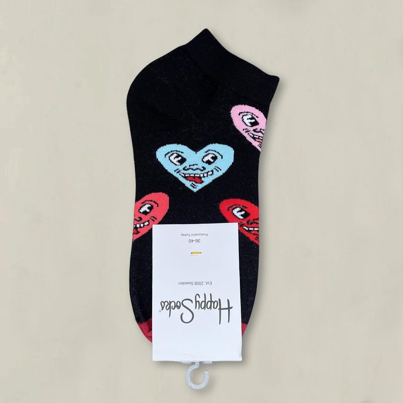 Happy Socks Womens Ankle Cartoon Cute Cotton Low Cut Colorful Casual