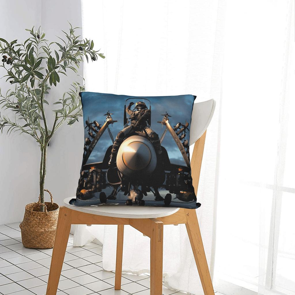 Pillow Case Megadeths Square MegaRock City Band Plane Poster Pillow Cover For Sofa Car Home Decor Vintage Pillowcases