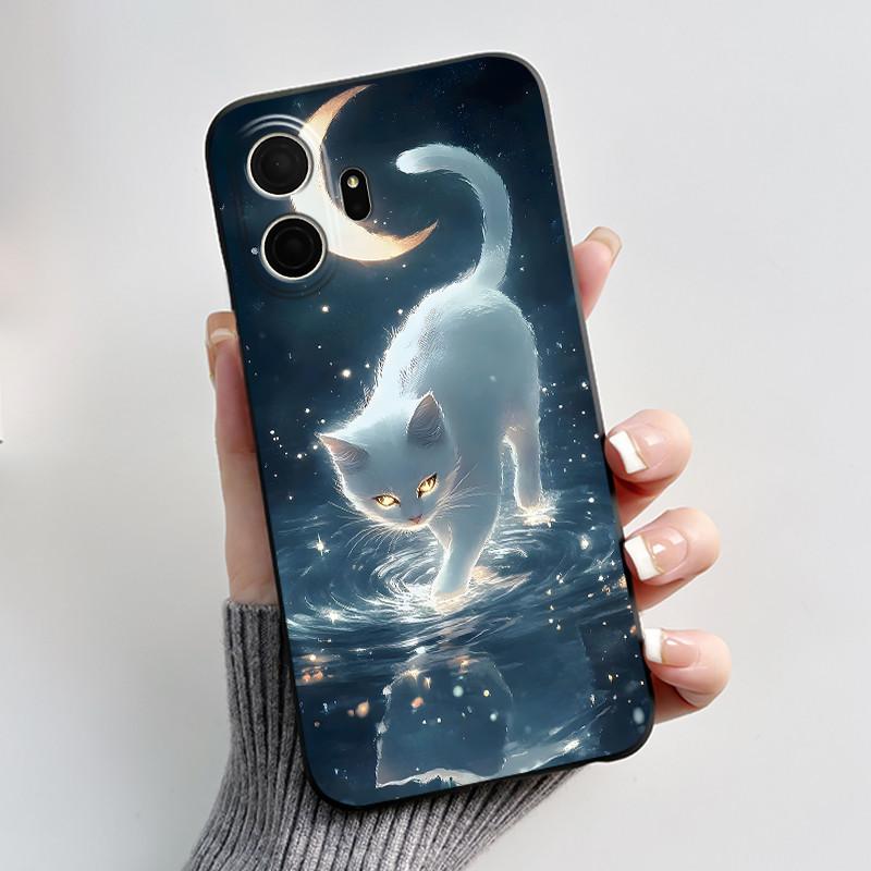 Süße Hülle für TCL K70 5G/TCL K70 SE (T453D) Hülle Case Druck Schale Schutzhülle Weiches Silikon Cartoon Handyhülle Coque