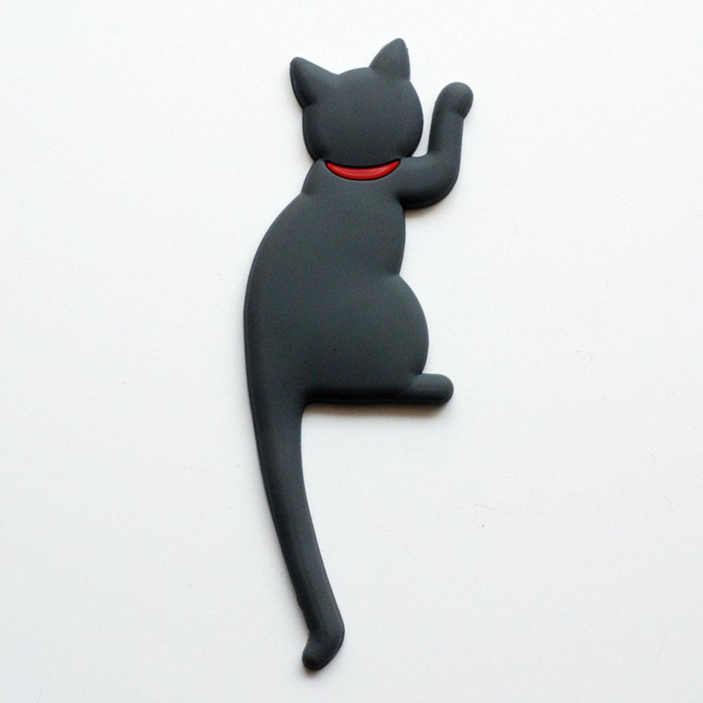 Japanese Cat Cartoon Design Tail Hook Creative Home Decor Fridge Magnet Refrigerator Decoration Gift For Kitchen Sticker Poster