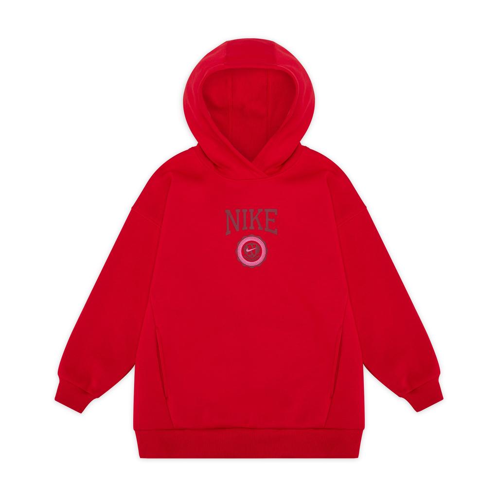 Nike Sportswear Club Fleece Hooded Sweatshirt Kids Sweatshirts University-Red HJ3371-657