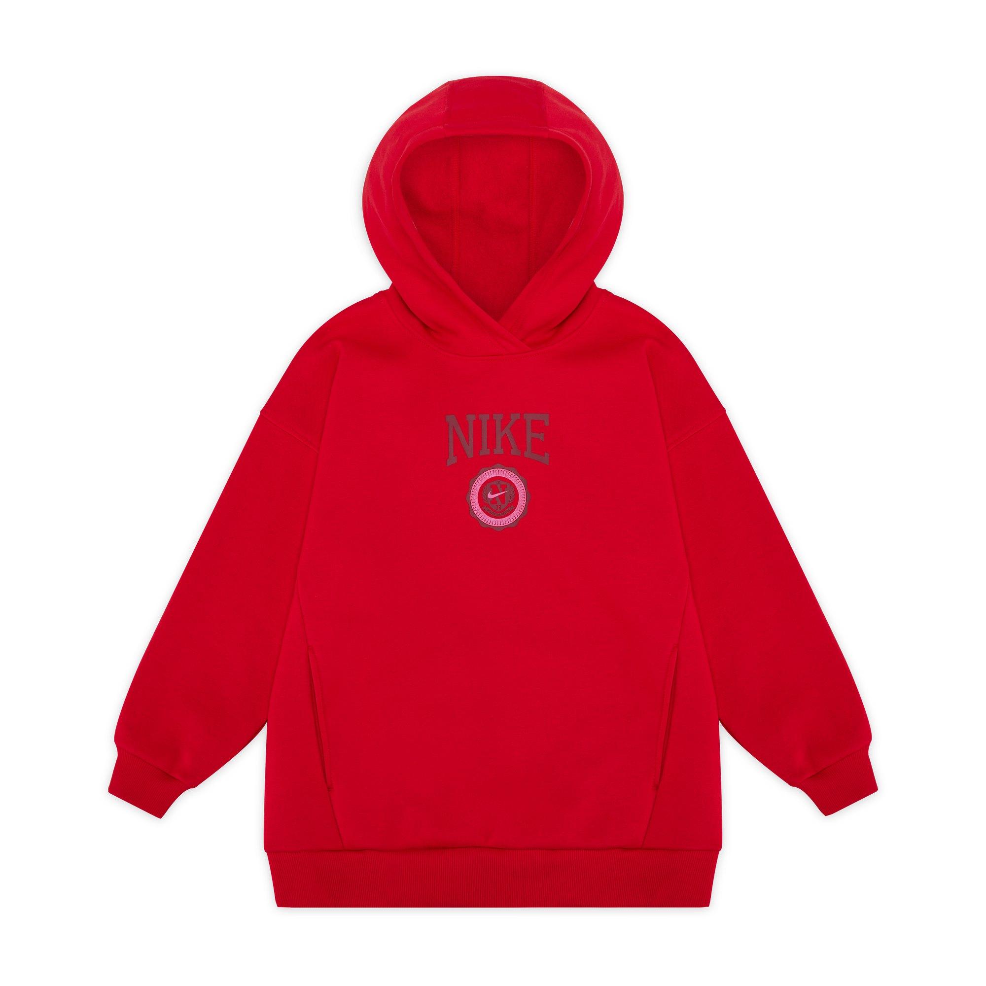 

Nike Sportswear Club Fleece Hooded Sweatshirt Kids Sweatshirts University-Red HJ3371-657 S