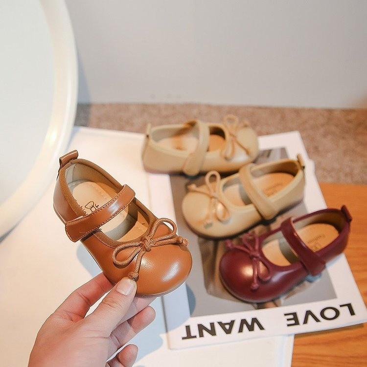 Small leather shoes 2025 spring and autumn new children's baby toddler Mary Jane girls Korean version shallow mouth princess shoes single shoes