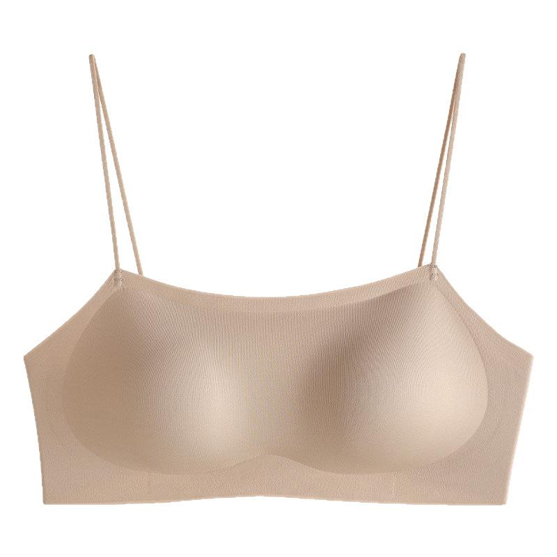 Women Thin Strap Seamless Push Up Backless Bra For Small Chest