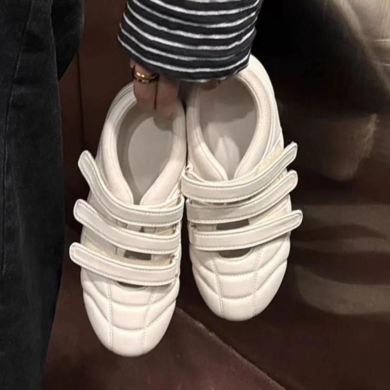 

Женские лоферы Ретро сандалии Балетки Элегантная женская летняя обувь Тренд 2025 Дизайнерские Неглубокие Уютные Лолита Zapatos Mujer 40 бежевый