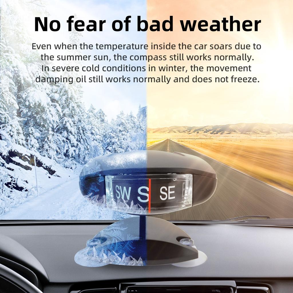 Car Styling Interior Accessories Mini Car Compass Guide Compass Car Ornament Adjustable