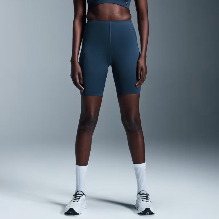 On Active FW24 1/2 Tights Fashi Simple N-Slip Fitted Casual Shorts Women shorts Denim-Blue 1WE30400488