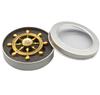 Fingertip Gyro Metal Toy Rotating Rudder Shape Colorful Gyro Pirate Ship Fingertip Gyro