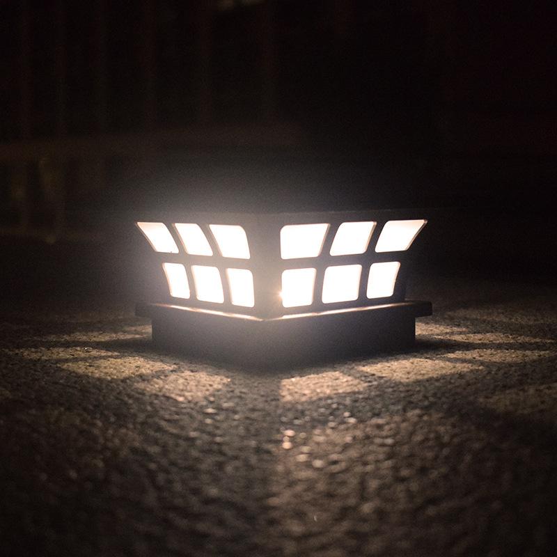 1Pc Solar Coffee Stigma Lamp Wall Lamp Garden Wall Lamp Waterproof Lamp Induction Led Lamp Outdoor
