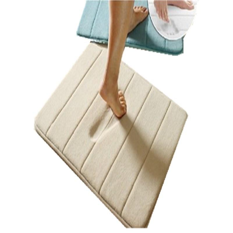 Microfibre Memory Foam Mat Absorbent Slip-resistant Rugs Pad Bathroom Shower Bath Non-slip Carpet