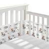 Breathable Mesh Crib Liner for Standard-Size Cribs (1 Panel 340x30 cm + 1 Panel 160x30 cm)
