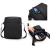 Men's Black Oxford Cloth Waterproof Crossbody Shoulder Bag - Large Capacity, Minimalist Design for Casual Travel