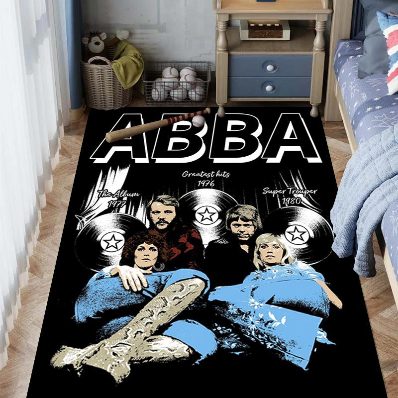 Tappeto ABBA Iconic Music Legacy Adatto a tutte le stagioni Tappetini da pavimento Regali di Natale Tappetino protettivo Decorazione per dormitorio