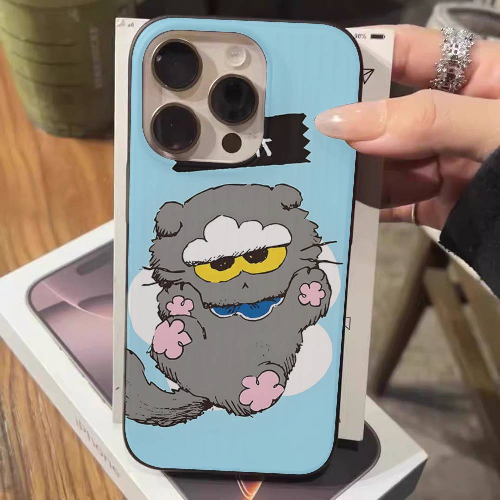 Cute Z-ZO Friends For IPhone 17 16 15 14 13 12 11 Pro Max Plus Pro Clear Phone Cover Non-Slip Shell