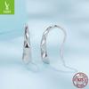 Simple Geometric Rhombus Ear Hook Women'S Delicate High S925 Sterling Silver Rhombus Earrings Earrings