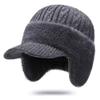 Thicken Thick Knitted Hat Knitted Outdoor Beanie Hat Ski Sports Hat  Middle-aged And Elderly People