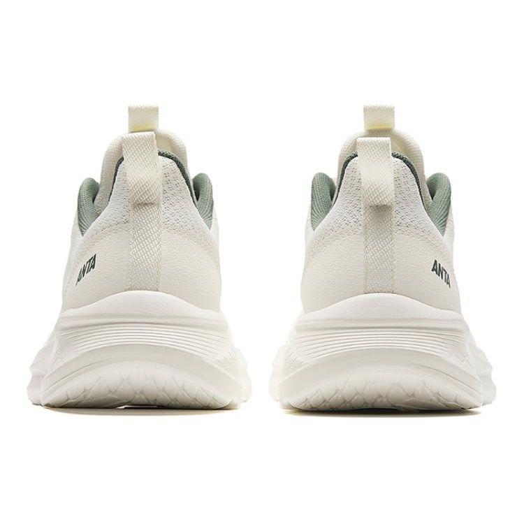 Anta Running Series Shock Absorbing Non-Slip Low-Top Running Shoes Men Sneakers White Gray 912425513-1