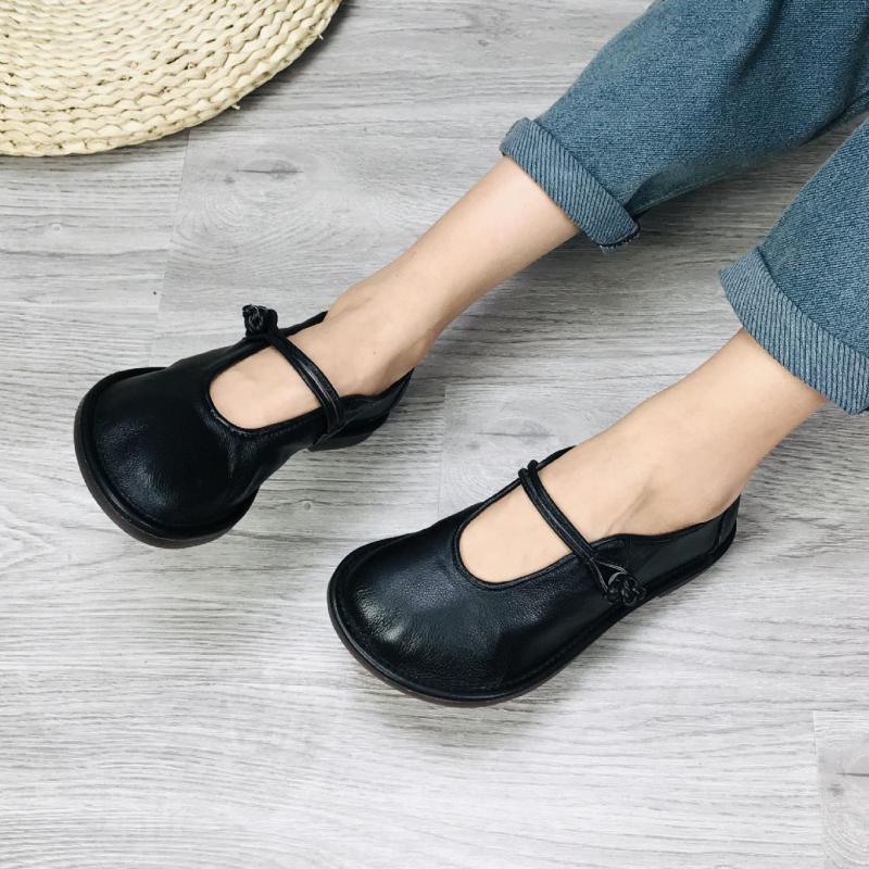 Flats Damesschoenen Ronde Neus Casual Ondiep Zacht Handgemaakt Concise Damesschoenen