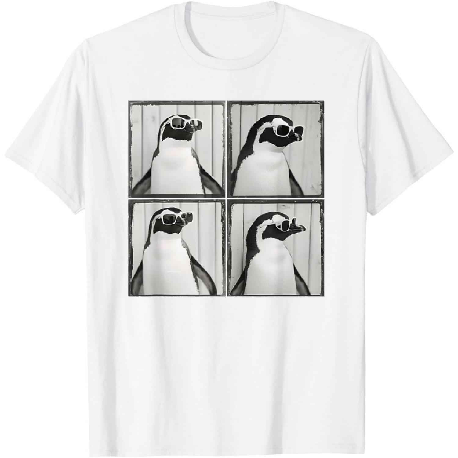 Funny Penguin Wearing Sunglasses Retro Penguin Lover T-Shirt XXXXXL белый