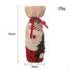 Christmas Bottle Bags Burlap Sack Drawstring Reusable for Holiday Xmas
